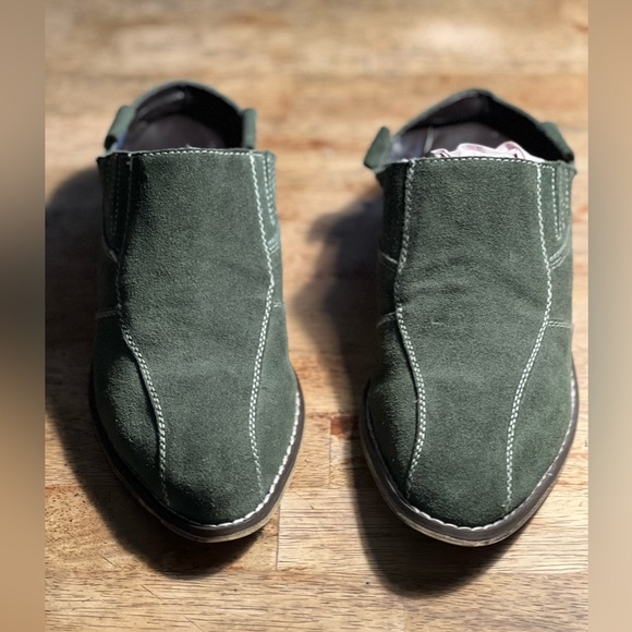 Sundance Catalog Fiel Beatrice Slides Mule Clog Bootie Olive Green Size 10 - Picture 3 of 15